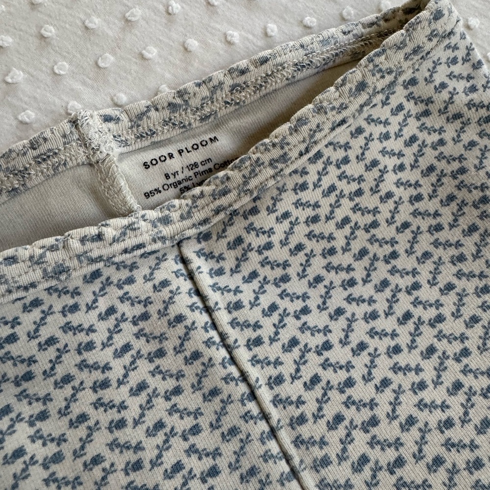 Soor Ploom Blue Floral Leggings